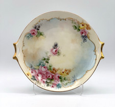 Antique Decorative Floral Plate by Hutschenreuther in Selb, Bavaria, Signed picture