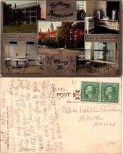 Olney IL The Olney Sanitarium Building Postcard 71884 picture