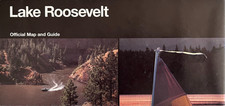 Vintage 1996 LAKE ROOSEVELT NRA NATIONAL PARK SERVICE UNIGRID BROCHURE/MAP picture