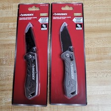 New 2PK HUSKY Rapid Lock Folding Sporting Pocket Knife picture