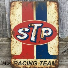 STP Racing Team 8 x 12 Vintage Novelty Metal Sign Made In USA New picture