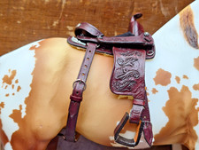 Vintage Breyer custom Western trad. saddle set by Michelle McKenney model horse picture