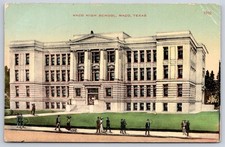 San Antonio Antique Texas Postcard WACO High School Building S H Kress 1911 picture