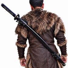 Universal Leather Baldric - Adjustable Back Sling Sword Holder for Medieval picture