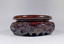 3.6 Inch Wood Round Base Display Stand for Vase Incense Burner Teapot Statue picture