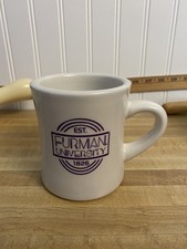 Preowned Furman University 1826 Coffee Mug Cup. Purple Logo picture