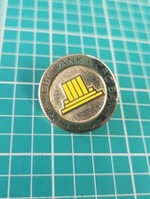 Vtg CBC Bank Logo Gold Tone Lapel Pin picture