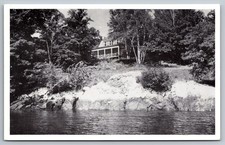Hiram Blakes Camp. The Birches. Penobscot Bay Cape Rosier Maine Postcard picture