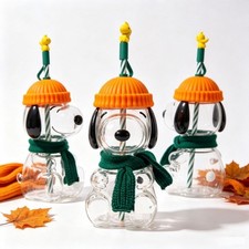 In stock Hot Selling 2026 Snoopy X Starbucks Glass Cold Cup Fan Made picture