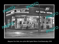 OLD 8x6 HISTORIC PHOTO OF KINGSTON NEW YORK THE OLD CAPITOL FORD STORE c1950 picture