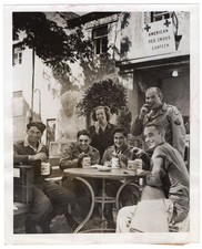 1945 American Red Cross Canteen on Site of Fuhrer Putsch Munich Germany Photo picture