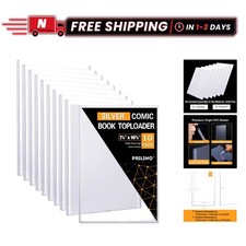 Versatile 10ct Comic Book Toploaders - Secure, Clear Holders For Collections picture