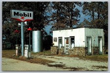 Rescue MO, Shady Side Mobil Gas Station c1995 Lawrence County, Missouri Postcard picture