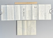 Vtg 1956 PA Land Deed Volant Lawrence Co Farm Map LJ Gage Revenue Stamps Penn picture