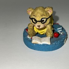 Vintage Theadorables September Bear Figurine 1998 Retired 2 x 3 picture