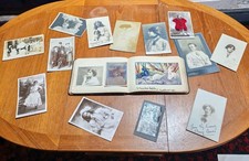  RARE LARGE ARCHIVE 1904 TO 1920S FAMOUS  ACTORS  SINGERS SKETCHES & AUTOGRAPHS  picture