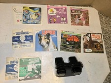 24 Vintage 60s/70s Viewmaster 3-Reel Sets,Viewer,Lassie,Pooh,Alice,Panther,Love picture