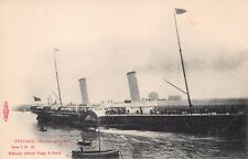 Liverpool North Wales Steamship St Tudno Ship Steamer Malta Harbor Postcard D5 picture