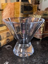 Christolfe Crystal Cut Paris Vase Mint Condition picture