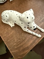 Vintage Ceramic Porcelain Dalmatian Figurine, collectible Mid 20th Century picture