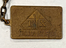 VINTAGE TROJAN HYBRIDS ADVERTISING  KEYRING/KEYCHAIN picture