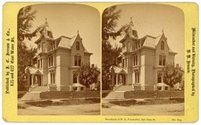 WISCONSIN STEREOVIEW - Milwaukee - Frackelton Residence - HH Bennett 1880s picture