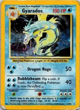 GYARADOS 6/102 HOLO RARE BASE SET DMG picture
