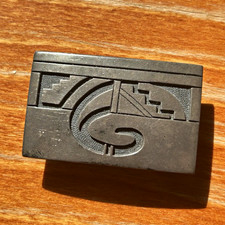 Vintage Hopi Guild Sterling Silver Overlay Belt Buckle Native American Signed picture