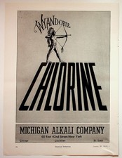 Michigan Alkali Company 1939 Wyandotte Chlorine Print Advertisement 8x11 picture
