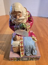 Jim Shore The Real Meaning Of Christmas #4010488 St. Nick w Baby Jesus 2008 NIB picture