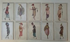 ART DECO NOUVEAU LIBERTY ILL. BOMPARD SERIES OF 10 BERTELLI WOMEN POSTCARDS picture