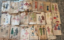 Large Lot 20+ Vintage Sewing Patterns 1940s 50s picture