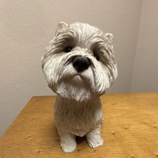 Sandicast West Highland White Terrier Westie White Dog Figurine Statue Vin 1989 picture