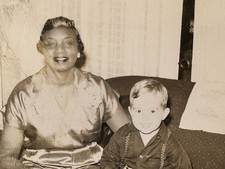 1940s African American Woman & Child Vintage Photo Black Americana Nanny picture