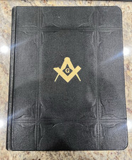 Masonic Holy Bible (1932-A.J. Holman)- Self Pronouncing Edition Hardcover Black picture