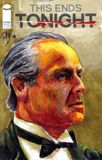 This Ends Tonight #1 Image Comic Sketch cover w/ original Godfather Corleone art picture