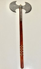 Medieval Massive Double-Bladed Battle Axe Broadaxe ~ 32