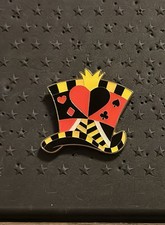 Loungefly Disney Alice in Wonderland Character Top Hats Pin- Queen Of Hearts picture