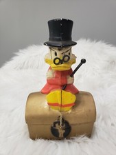 Rare Walt Disney Scrooge McDuck Chest Piggy Bank Statue Disney vintage antique picture