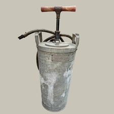 Antique Cincinnati Galvanizing 4 Gal Pump Fire Extinguisher UL Tested 1920s-40s picture