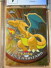 Topps 2000 Pokémon Chrome Series 1-6 Charizard #06 Chrome CGC 9 picture