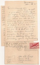 WWII Frontline Letter. Advancing in Germany. March 1945. Stubborn Resistance. picture