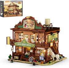 Western-Inn Lighting-Building-Bricks Set, 2682 Pcs West Building picture