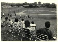 1984 Press Photo Spectators Watch Little League Baseball in Manlius - sya49038 picture