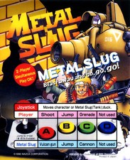 Metal Slug Arcade Neo Geo Mini Marquee/Sign (5.45