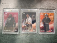 2025 Topps Star Wars Smugglers Gunter 5/5 Poe Dameron 3/10 Bully Stark 12/25 picture