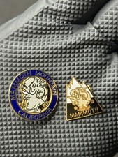 Vintage 1979 Mammoth Mountain California Elephant Ski Pin Lot: 2 Pieces picture