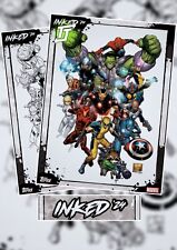 Topps Marvel Collect Inked '24 S2 Avengers Tilt + B & W ⭐Digital Card picture
