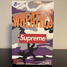 Supreme x Wheaties Cereal Box 2021 Purple Camo Limited Edition Rare Collectible picture