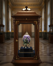 Amethyst Faberge Egg Pure Gold decor Handmade Fabergé egg & Bracelet SET picture
